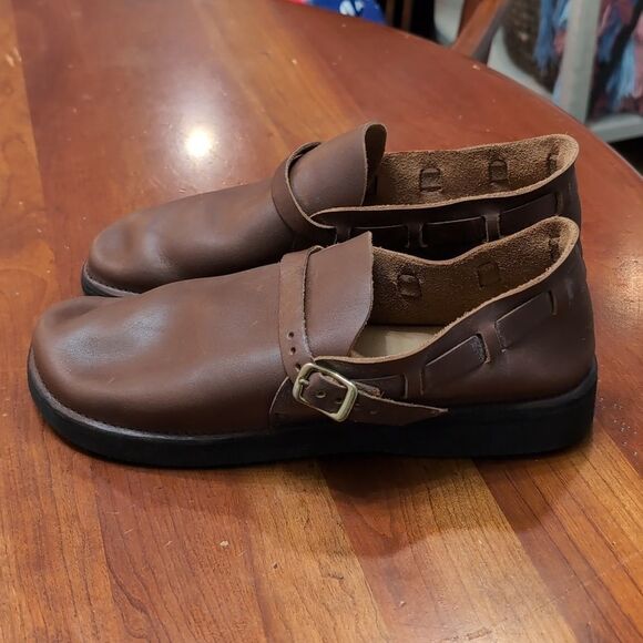 Aurora Shoe Company Handmade Brown Leather Like New Hobbit Shoes Sz 11C - Picture 6 of 17
